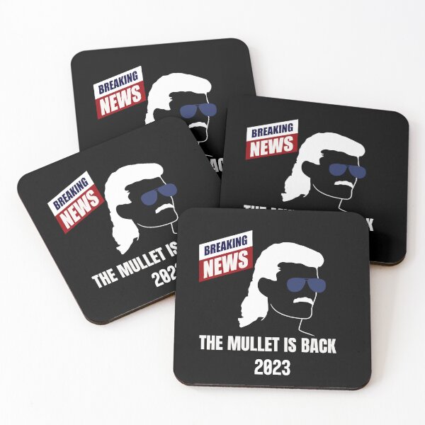 Item preview, Mullet is Back Breaking News designed and sold by miyagifactory.