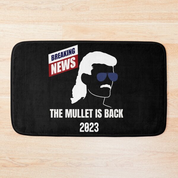 Item preview, Mullet is Back Breaking News designed and sold by miyagifactory.