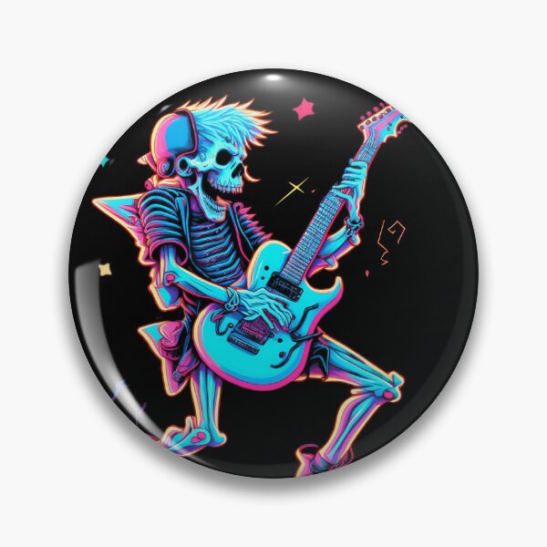 Item preview, Guitarrista de concierto de Skeleton Rock and Roll designed and sold by markymaarty.