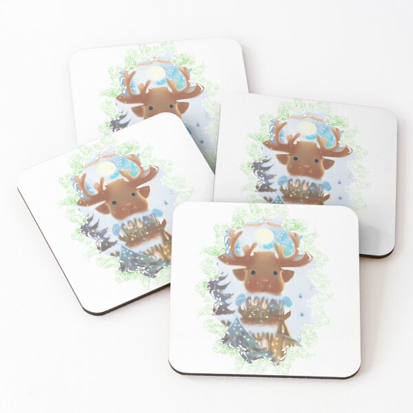 Item preview, Super Cute  Full Moon Reindeer  designed and sold by zheworkstudio.