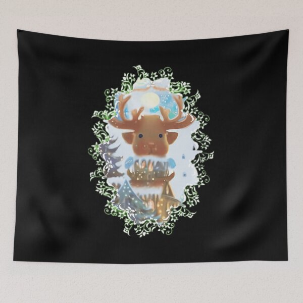 Item preview, Super Cute  Full Moon Reindeer  designed and sold by zheworkstudio.