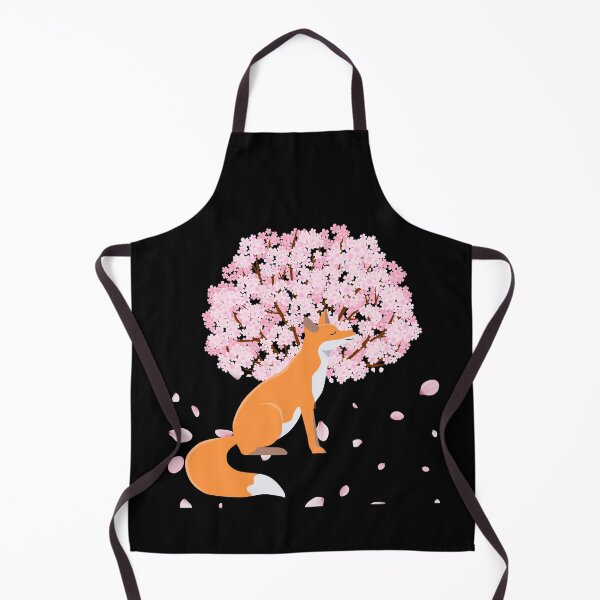 Item preview, japanese fox cherry blossom flower sakura trees kawaii designed and sold by ColourTrials.