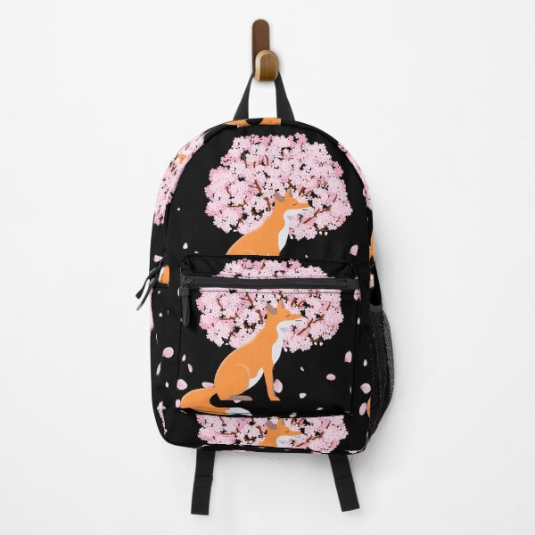 Item preview, japanese fox cherry blossom flower sakura trees kawaii designed and sold by ColourTrials.
