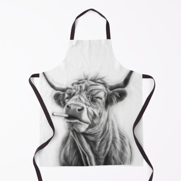 Item preview, Highland cow - smokin designed and sold by GeoffBeattie.