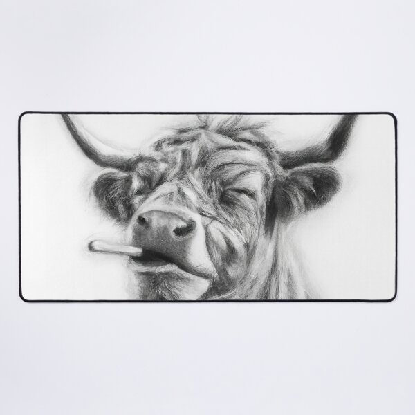Item preview, Highland cow - smokin designed and sold by GeoffBeattie.