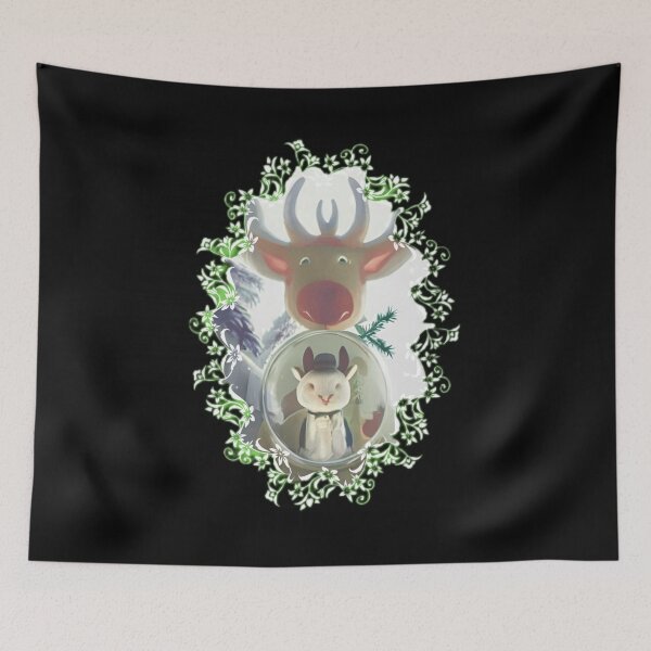Item preview, Adorable Reindeer and Evil Bunny designed and sold by zheworkstudio.