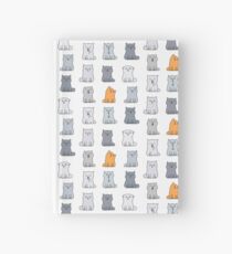 Nine cute kittens Hardcover Journal