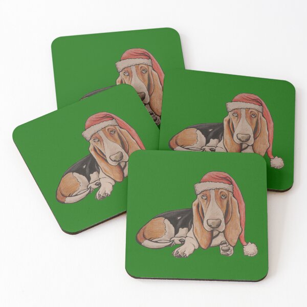 Item preview, Christmas Basset Hound designed and sold by Anders Hoberg.