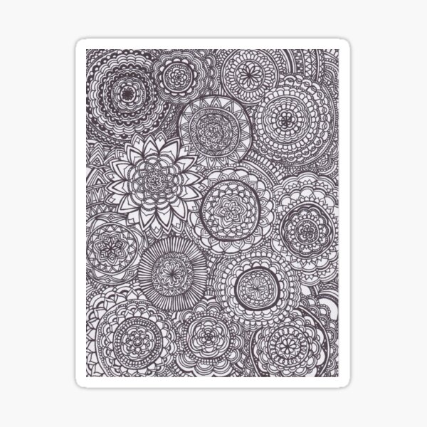 miniture mandalas Sticker