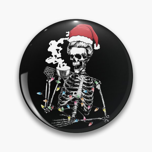 Item preview, Christmas Skeleton Drinking Coffee Women's Skeleton Gear designed and sold by DynamicDesign.