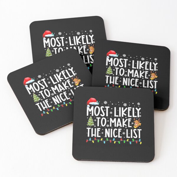 Item preview, Most Likely To Make The Nice List Family Christmas Pajamas T-Shirt designed and sold by Blue-Rechard.