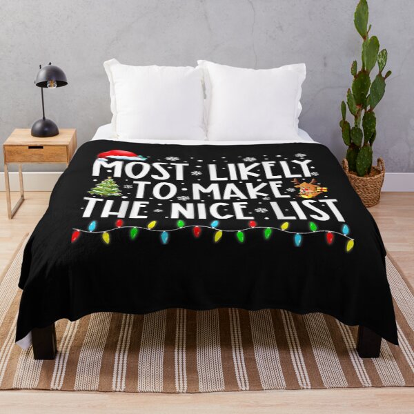 Item preview, Most Likely To Make The Nice List Family Christmas Pajamas T-Shirt designed and sold by Blue-Rechard.