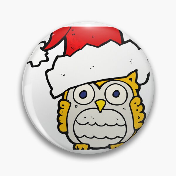 Item preview, Christmas Owl Wearing Santa Hat designed and sold by StickerBird.