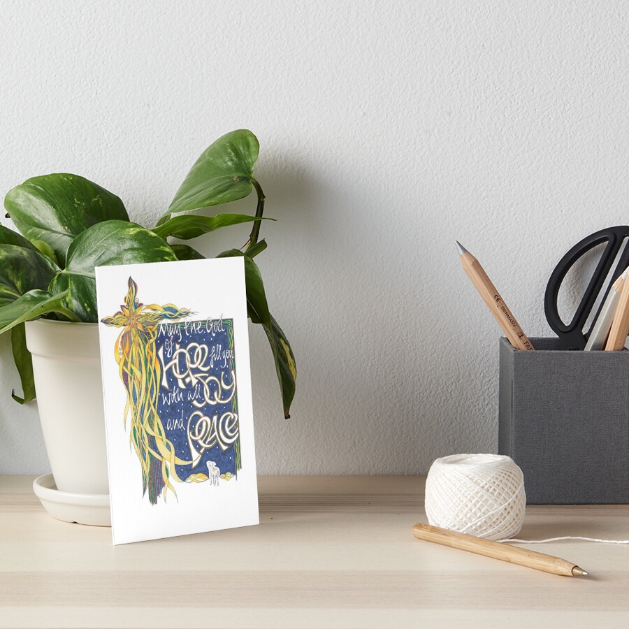 God of Hope Art Board Print