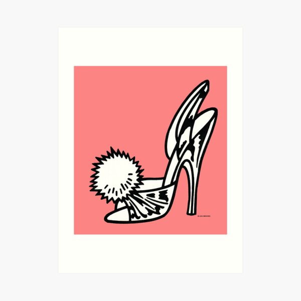 Peek-a-boo Boudoir Slipper Art Print