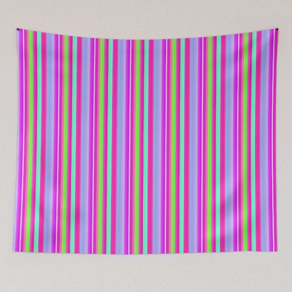 Item preview, Bright pink multicolor vertical line pattern | Pink multicolor color combination designed and sold by lausn.