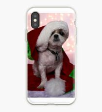 Vinilo o funda para iPhone Perrito de Santa Shih Tzu