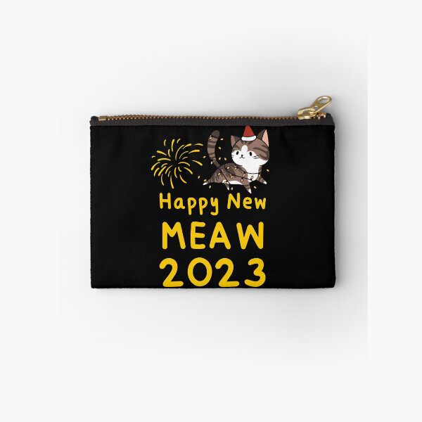 Item preview, HNY 2023,Happy New Year 2023 :Happy New Meaw : Funny Cat. designed and sold by MokonoKokoro.