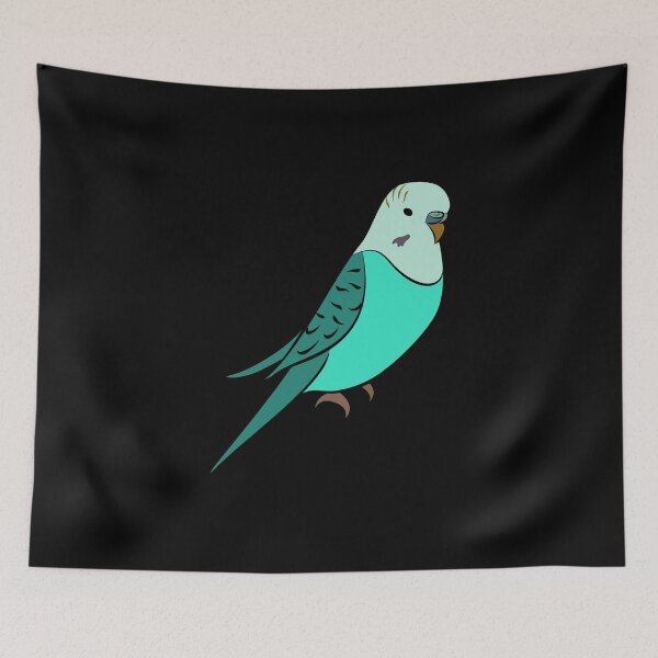 Item preview, Budgerigar turquoise designed and sold by NoriTEEs.