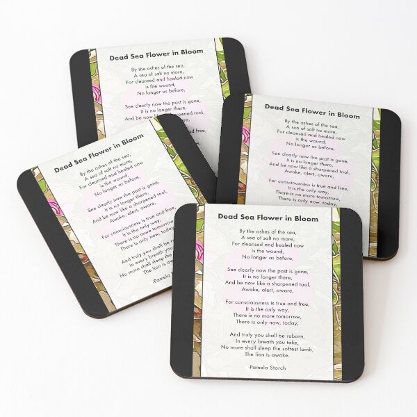 Item preview, Dead Sea Flower in Bloom Poem designed and sold by Pamela Storch.