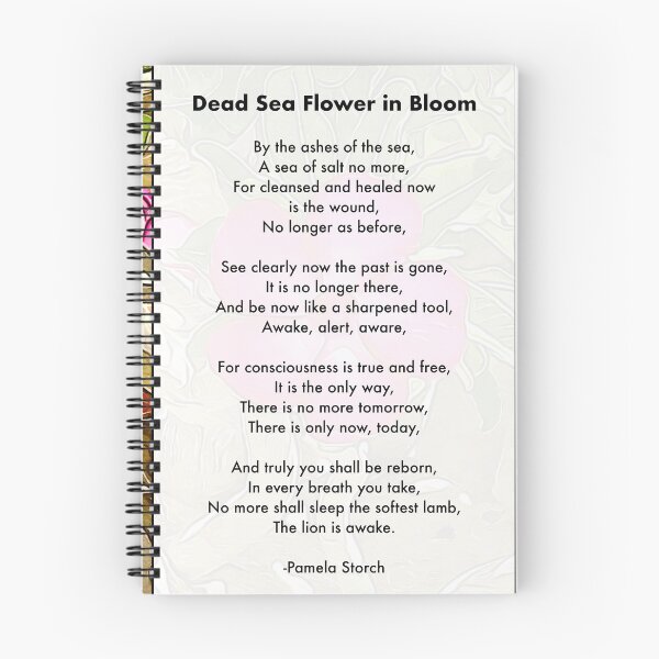 Item preview, Dead Sea Flower in Bloom Poem designed and sold by Pamela Storch.
