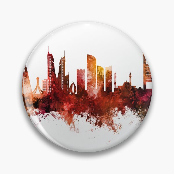 Item preview, Manama Bahrain Skyline designed and sold by ArtPrints.