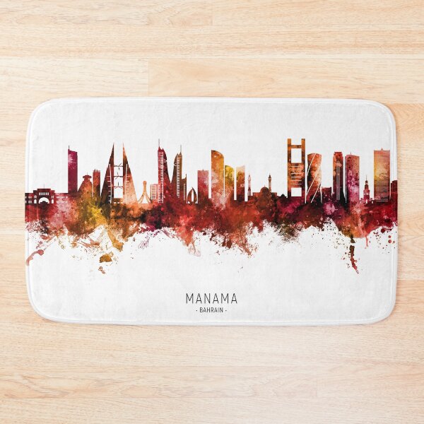 Item preview, Manama Bahrain Skyline designed and sold by ArtPrints.