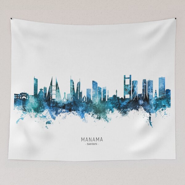 Item preview, Manama Bahrain Skyline designed and sold by ArtPrints.