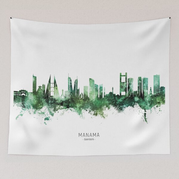 Item preview, Manama Bahrain Skyline designed and sold by ArtPrints.