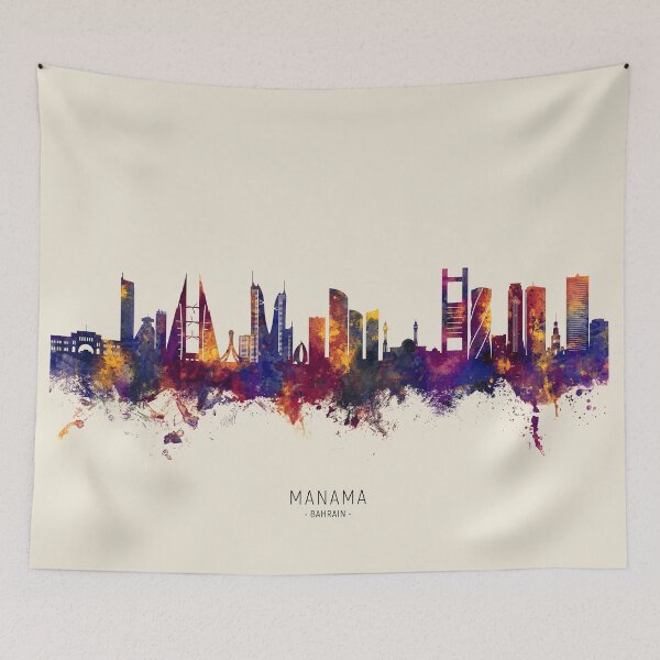 Item preview, Manama Bahrain Skyline designed and sold by ArtPrints.