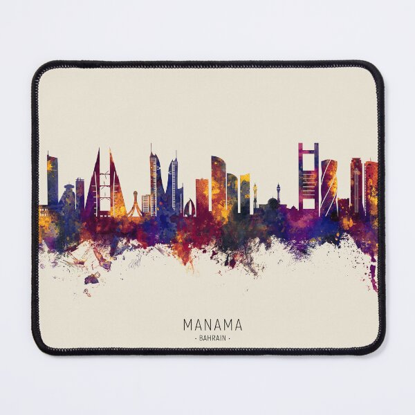 Item preview, Manama Bahrain Skyline designed and sold by ArtPrints.