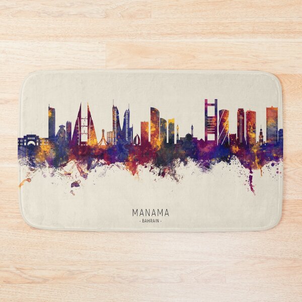Item preview, Manama Bahrain Skyline designed and sold by ArtPrints.