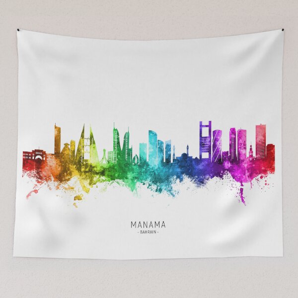 Item preview, Manama Bahrain Skyline designed and sold by ArtPrints.