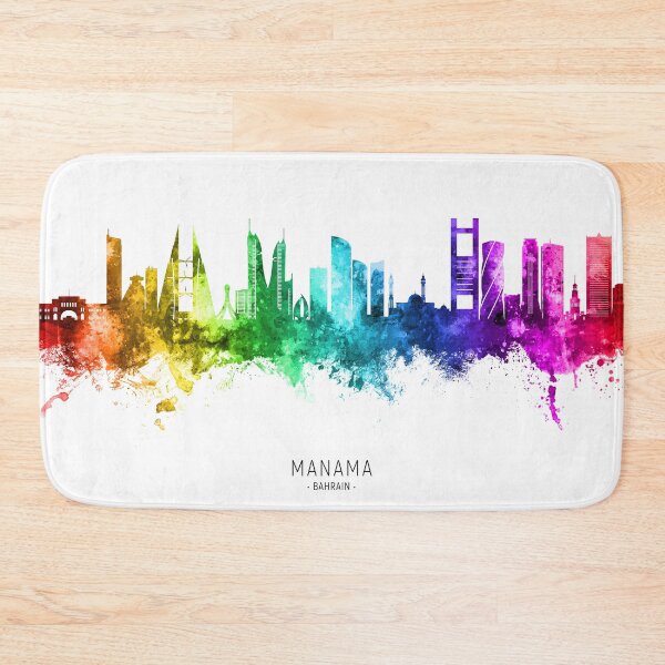 Item preview, Manama Bahrain Skyline designed and sold by ArtPrints.