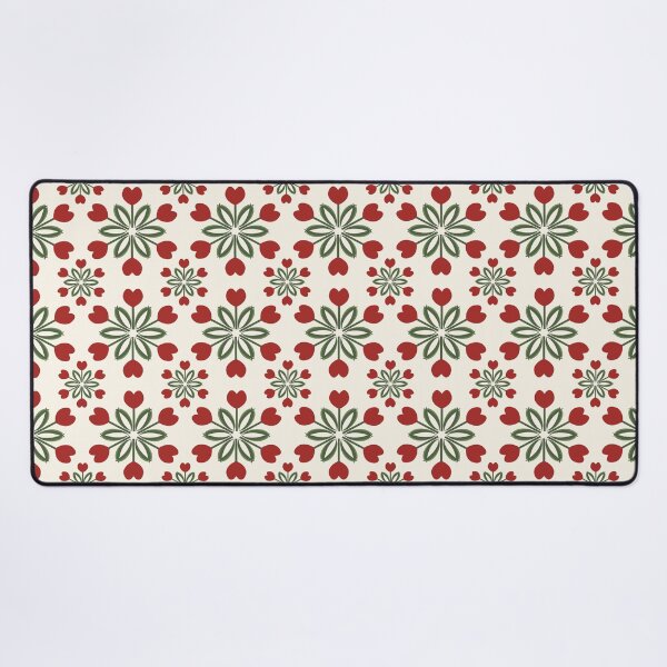 Item preview, Red, green and cream tulip wreath designed and sold by FrancesPoff.