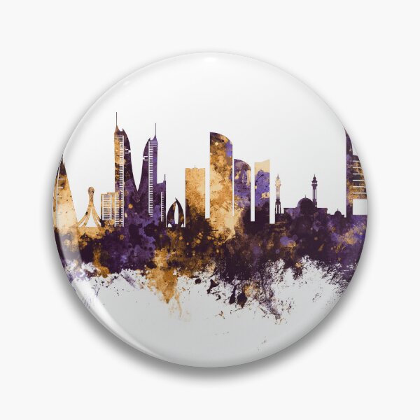 Item preview, Manama Bahrain Skyline designed and sold by ArtPrints.