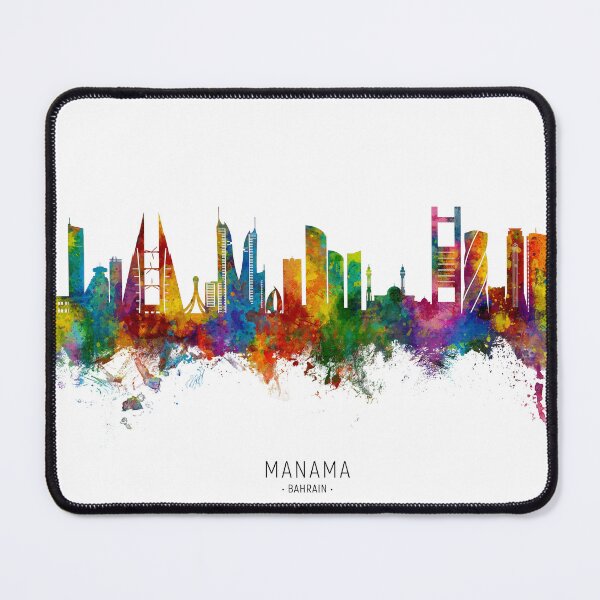 Item preview, Manama Bahrain Skyline designed and sold by ArtPrints.