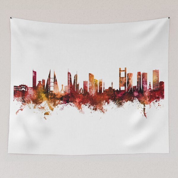 Item preview, Manama Bahrain Skyline designed and sold by ArtPrints.