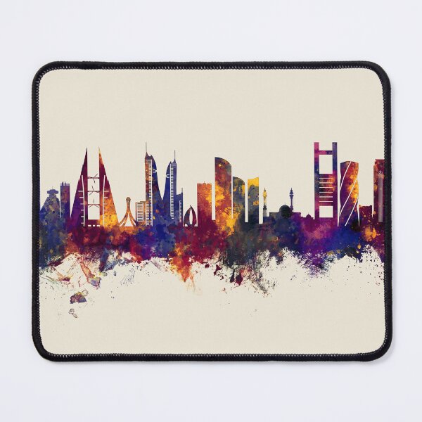 Item preview, Manama Bahrain Skyline designed and sold by ArtPrints.