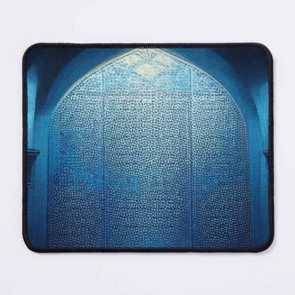Item preview,  blue mosaic and ancient Arab Islamic writing/ piece of art designed and sold by MaissaArt.