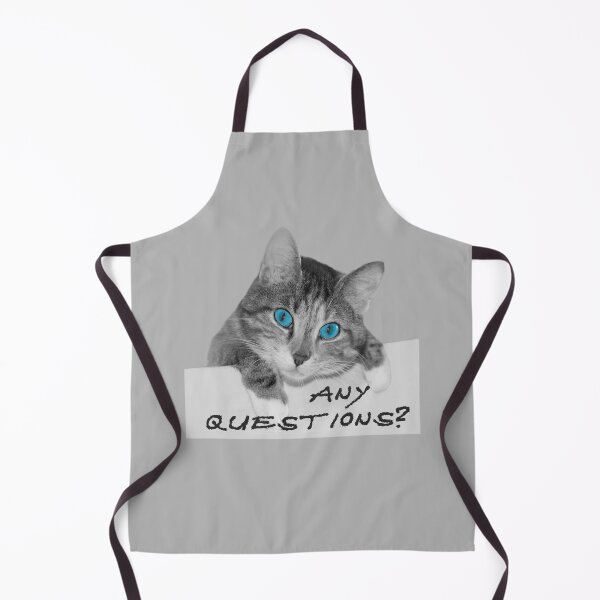 Item preview, Any Questions? Cute Blue Eyes Cat designed and sold by MONLart.