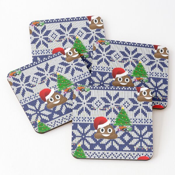Item preview, ugly Christmas sweater poop emoji designed and sold by Gossip Rag.