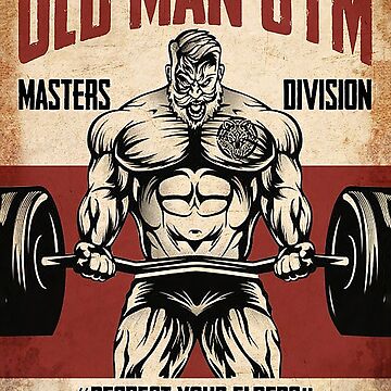 Old Man Gym Masters Division - Personalized Shirt - Birthday Gift for Fitness Lovers
