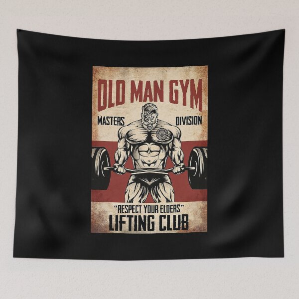Item preview, Fitness Old Man Gym  designed and sold by SEANPARKERAU.