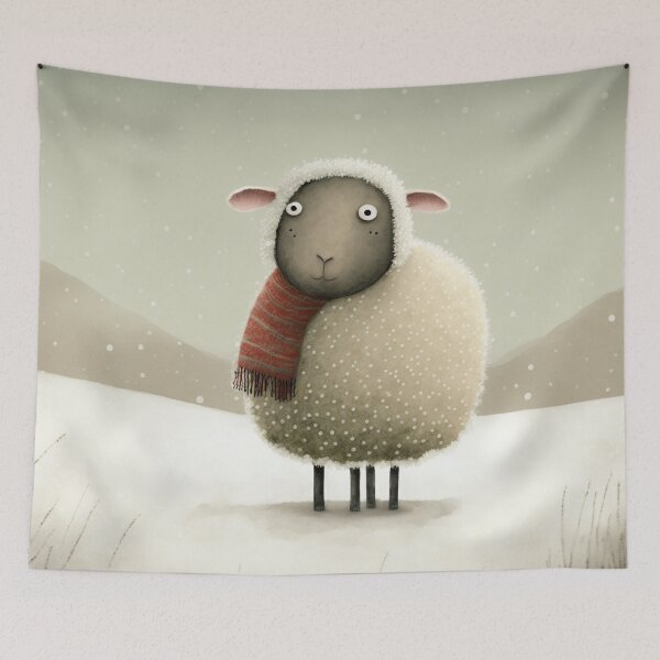 Item preview, A sheep in the snow designed and sold by NattyCorvus.