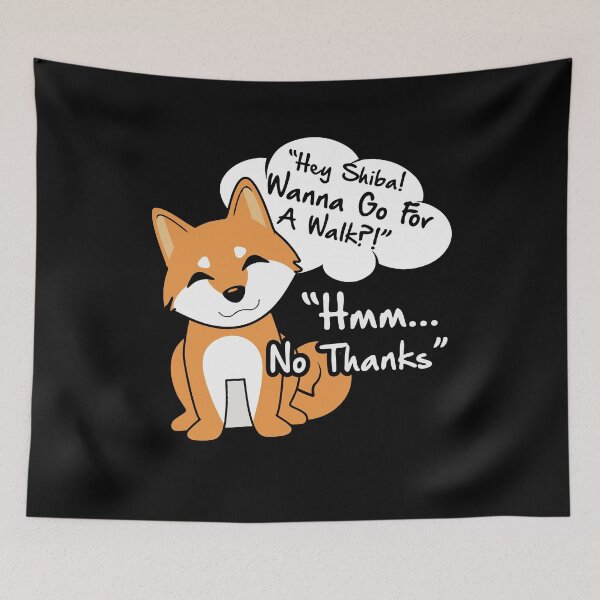 Item preview, Shiba Inu Wanna Go For A Walk designed and sold by UnknownArtistt.