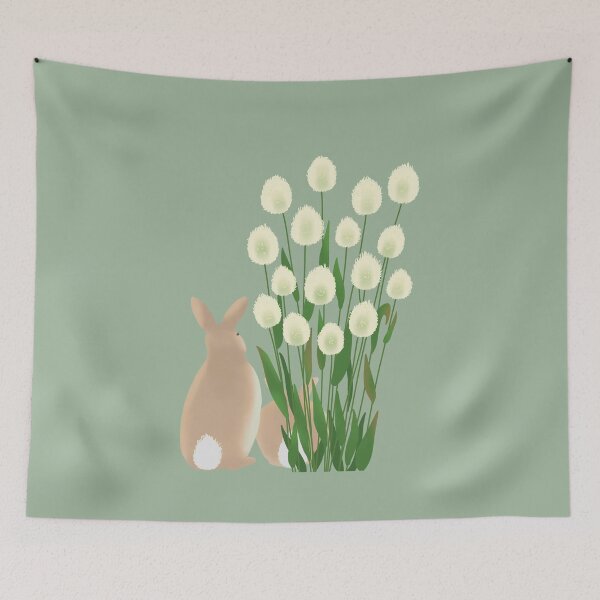Item preview, Cute Fluffy Bunny Tail Grass, Hares Tail Plant designed and sold by jvcoart.
