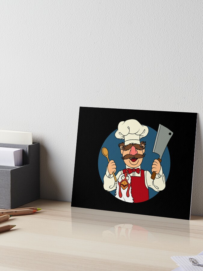 Kitchen Swedish Chef and chicken Art Board Print for Sale by