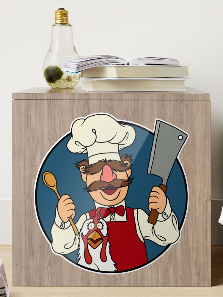 Kitchen Swedish Chef and chicken Art Board Print for Sale by