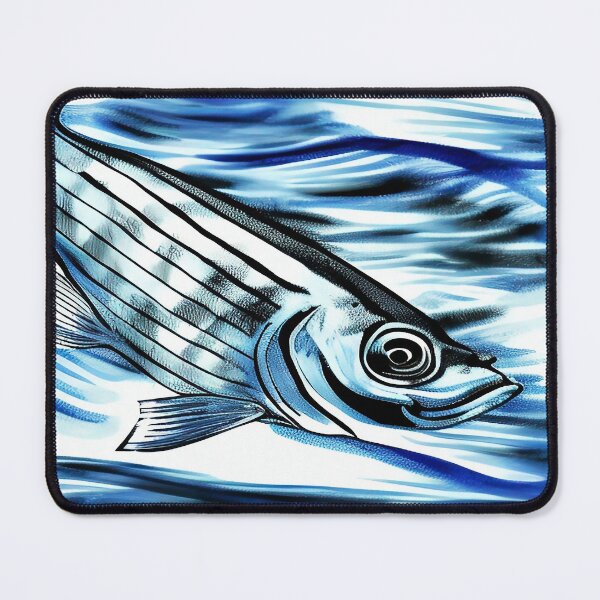 Item preview, Big Blue Fish Swimming in the River designed and sold by deniselynnimage.